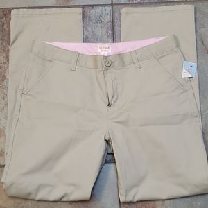 NWT Girls plus size uniform khakis